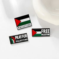 Gratuit Palestine Drapeau National Épinglette Chapeau Écharpe Sac Vêtements Bijoux Accessoires Palestine Carte Broches Émail Broche pour Unisexe