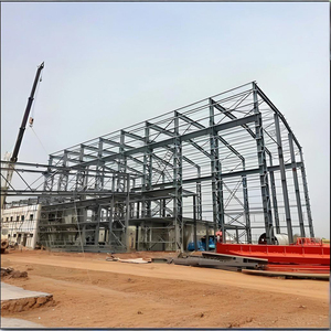 La structure métallique galvanisée <span class=keywords><strong>d</strong></span>'immersion chaude industrielle construisant la preuve de l'eau du feu facile nettoient rapidement installent l'exposition durable hall - Product Image 3