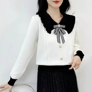 Wholesale Women Knitwear Sweater High Quality <strong>Ladies</strong> Long Sleeve Button <strong>Cardigan</strong> for Girls <strong>Christmas</strong> Sweater - Product Image 5