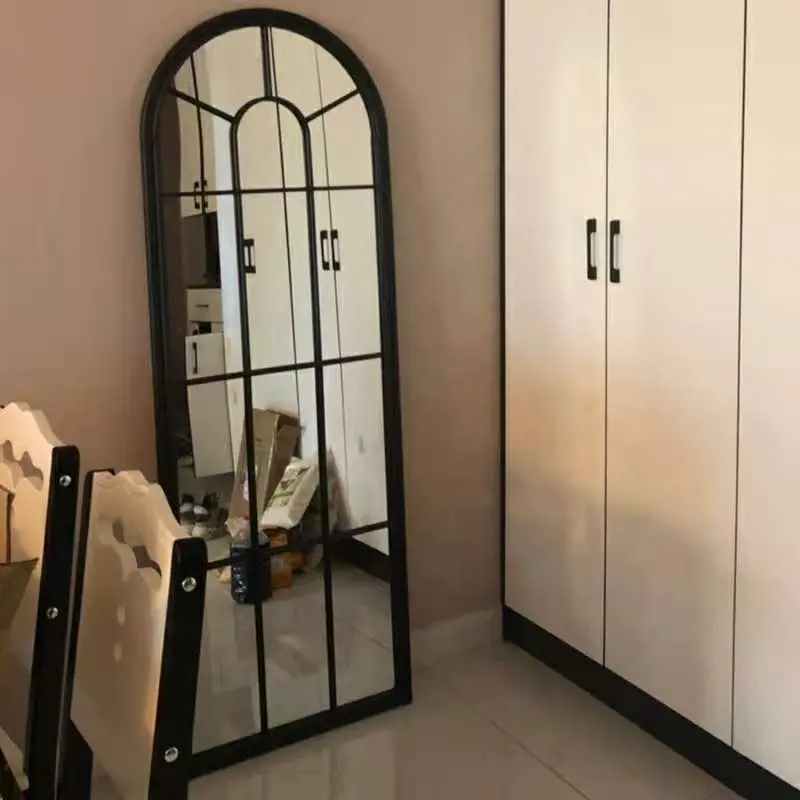 Hot Sale Arch Shape Window Mirror Full Length Decorative Mirror Wall Design