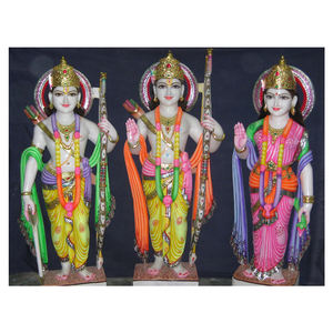 หินอ่อนสีขาวบริสุทธิ์ Ram Darbar รูปปั้น - Product Image 1