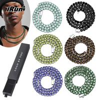 Collier Chaîne Tennis Personnalisé IRun en Moissanite et Diamant