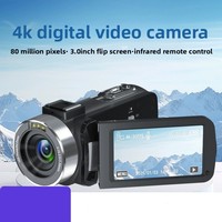 Kamera Digital 4K HD 8MP Laris Manis, DV Genggam Berbahan ABS dengan Layar 2.8-Inci, Zoom 18x, Cocok untuk Pemotretan Luar Ruangan dan Perjalanan