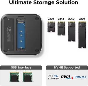 Base de Conexión USB UGREEN 10 en 1, Estación de Acoplamiento DP, Carcasa para SSD M.2 NVMe, 4K 144Hz, USB A/C 10G, SD/TF, Audio para <span class=keywords><strong>Mac</strong></span> <span class=keywords><strong>Mini</strong></span> 2026 - Product Image 4