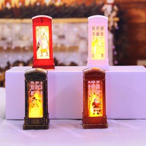 Hot Sales 1L Led Light with Battery Telephone Booth Christmas Led Lantern for Home <b>Table</b> <b>Mini</b> Ornament Decorative Lighting - Product Image 2