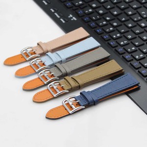 <span class=keywords><strong>Cinturino</strong></span> in pelle di vitello <span class=keywords><strong>Saffiano</strong></span> affusolato con Logo personalizzato con <span class=keywords><strong>cinturino</strong></span> da polso in pelle con motivo incrociato a mano a mano 18/20/22mm - Product Image 1