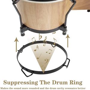 <span class=keywords><strong>Bongo</strong></span> de <span class=keywords><strong>6</strong></span> Pulgadas x <span class=keywords><strong>7</strong></span> Pulgadas, Juego de Tambores de Mano para Niños y Adultos, Parche de Cuero, Instrumentos de Percusión Afinables - Product Image 6