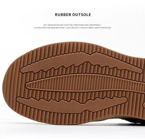 Zapatos de seguridad de construcción de fábrica con punta de acero, transpirables, duraderos, resistentes a impactos, con cordones, Industriales - Product Image 5