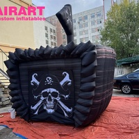 Où chaque pas devient une aventure palpitante : décorations de tunnel de bateau pirate gonflable personnalisées