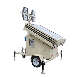 Trailer giám sát di động ngoài trời với các tấm pin mặt trời có thể tạo ra điện - Product Image 4