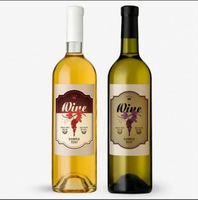 Étiquette de vin vierge autocollant d'étiquette blanc mat étiquettes de bouteille de vin adhésives autocollants imprimables pour imprimantes à jet d'encre Laser flexo