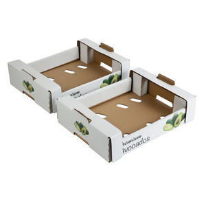 Caja de Embalaje Corrugada Rígida y Resistente de Alta Calidad a <span class=keywords><strong>Precio</strong></span> de Fábrica, Personalizada para Frutas y Verduras Frescas como Bananas, Mangos y Aguacates - Product Image 3