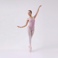 Leotardo de baile listo para enviar, ropa de clase de Ballet para mujer, Ropa de baile de entrenamiento, leotardos con tiras