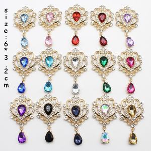 32*60mm gota de agua acrílico colgante DIY ropa y sombreros accesorios de joyería y componentes broche de fondo plano Accesorios - Product Image 1