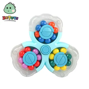 Zhiqu Toys décompression triangle rotatif haricot magique Puzzle trois feuilles fidget spinner balle jouets pour enfants