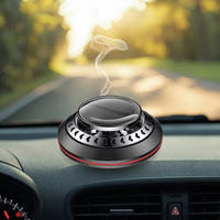 Diffuseur d'aromathérapie portable solaire pour voiture, mini diffuseur en métal, parfum pour voiture, décoration de tableau de bord
