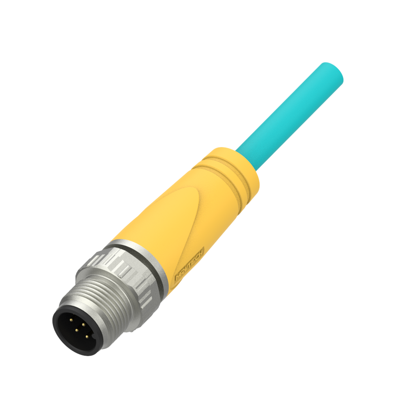 industrial m12 waterproof plastic metal circular