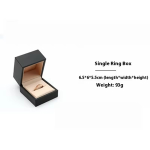 Custom Logo Color Luxury PU Leather Wedding Valentine's <b>Gift</b> Jewelry Packaging <b>Box</b> Full Set - Product Image 4