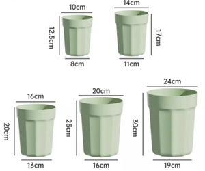 <span class=keywords><strong>Maceta</strong></span> Hidropónica de Plástico Grueso Redonda de Estilo Clásico y Moderno para Decoración de Balcones, con Autorriego, para Monstera y Begonia - Product Image 2