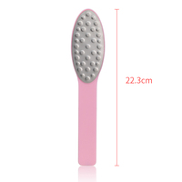 Râpe à pieds professionnelle portable en acier inoxydable colorée et tendance avec manche en plastique pour pédicure et exfoliation