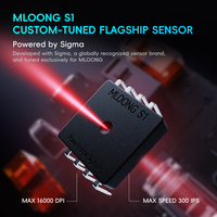 Souris de jeu sans fil ultra-légère MLOONG MX301 en promotion, taux de polling 1K, 16000 DPI, capteur 16K, souris de jeu programmable