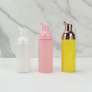 Luxury Face Cleanser Liquid Foam Mousse <b>Pump</b> <b>Bottle</b> 30ml 40ml 50ml 60ml 80ml 90ml 100ml Foam Plastic <b>Bottle</b> With Gold Cap - Product Image 5