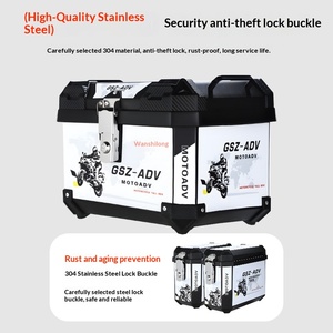 Nueva Caja <span class=keywords><strong>Lateral</strong></span> Universal para Motocicleta Todoterreno, de Liberación Rápida, Impermeable, Fabricada en Taizhou, Zhejiang - Product Image 2