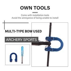 SPG tiro con l'arco D <span class=keywords><strong>Loop</strong></span> anello in metallo fibbia gancio Compound Bow Release caccia Bowstring accessori regolabili con cacciavite strumento - Product Image 6