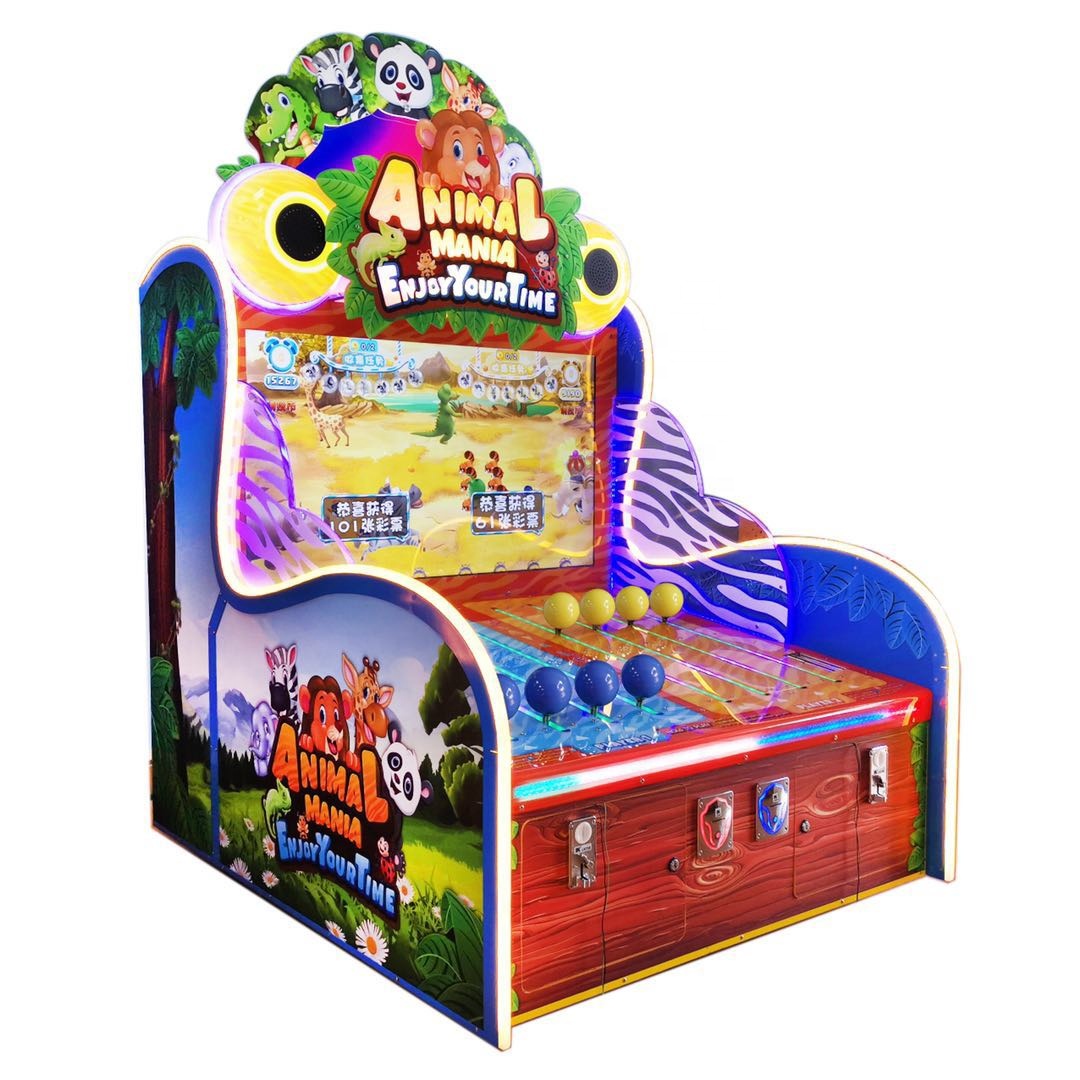 人気アーケード景品ゲーム機 アニマルマニア プッシュボールゲーム機