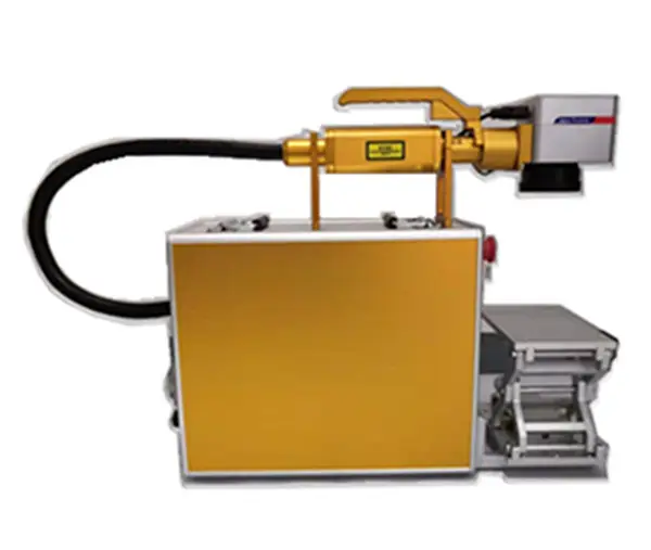 Máquina de marcado láser de fibra de grabado de Metal de acero inoxidable de mano La fábrica vende Alta Calidad 30W Golden Integrated 650mm