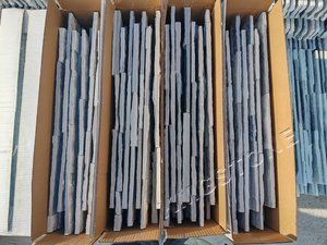 Pannelli di <span class=keywords><strong>Rivestimento</strong></span> <span class=keywords><strong>in</strong></span> <span class=keywords><strong>Pietra</strong></span> Naturale Grigio Nuvoloso per Esterni, Vendita Diretta dalla Fabbrica, Impiallacciatura <span class=keywords><strong>in</strong></span> Ardesia Spaccata Durevole <span class=keywords><strong>con</strong></span> Garanzia di 5 Anni, per Caminetto - Product Image 5