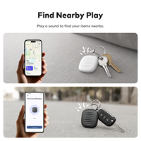 Traceur intelligent pour iOS et Google App, avec contrôle à distance, positionnement réseau, OLED, localisateur d'objets, compatible Find My Tracker iOS