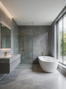 Polished Four Seasons <strong>Grey</strong> Marble Slabs Fine Hairline Vein Natural <strong>Grey</strong> Marble for Kitchen Island Bathroom Wall - Product Image 3