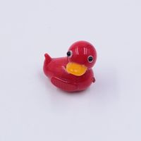 Adorable figurine de canard miniature en verre de Murano, artisanat en verre fait main, canard bébé