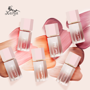 Fard à joues liquide teinté rouge rose mat à l'éclat rosée, <span class=keywords><strong>crème</strong></span> hydratante mélangeable, maquillage pour le visage transparent, marque privée - Product Image 6