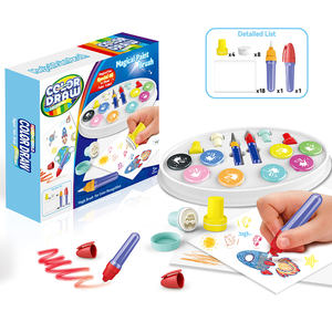 Juguetes de Dibujo Mágico para Niños, Pincel de Colores de Fantasía, Sello de Graffiti, Set de Pintura para Bebés, Juguetes Educativos Interactivos Montessori para Niños - Product Image 1