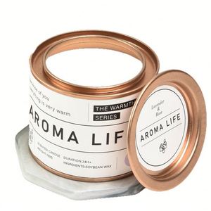 Nordic Minimalist Scented <b>Candle</b> Smokefree Eco-friendly Soy Wax <b>Tin</b> Can Semi-handmadeperfect Home Decor Valentines Day - Product Image 5