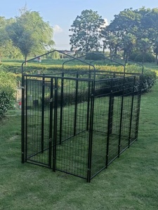 Grand enclos pour chien robuste et facile à assembler - Clôture en fer durable, portable, emballage en boîte - Product Image 3