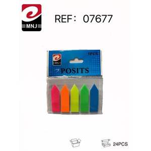 Etiquetas adhesivas Mnj Posits, 5 piezas, colores surtidos para uso en oficina - Product Image 3