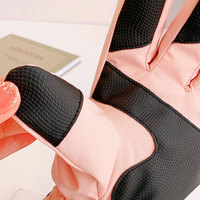 Gants de ski d'hiver imperméables coupe-vent à 3 doigts compatibles écran tactile doublés polaire chauds pour la neige et le cyclisme réglables pour hommes et femmes en plein air