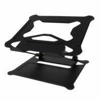 Support d'ordinateur portable pliable en alliage d'aluminium, réglable, ergonomique, portable et ventilé, pour tablettes et ordinateurs portables de 14 à 17,3 pouces