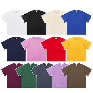 เสื้อยืดคอตตอนหนาน้ำหนักมาก ขายส่ง สั่งทำได้ 100% คอตตอน สไตล์สตรีท คอกลม สกรีนโลโก้ได้ ไซส์ใหญ่ เสื้อยืดโอเวอร์ไซส์ผู้ชาย - Product Image 4