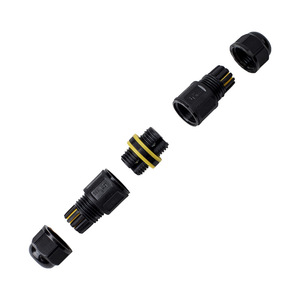 ขั้วต่อกันน้ำ M16 2P 3P ปลั๊กไฟภายนอกอาคาร ไนลอนแบบตรง - Product Image 2