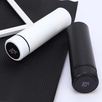 Frasco de vacío de acero inoxidable sin BPA de 500ml/17oz, pantalla de temperatura Digital LED, recordatorio inteligente, termo, taza de agua, viaje directo