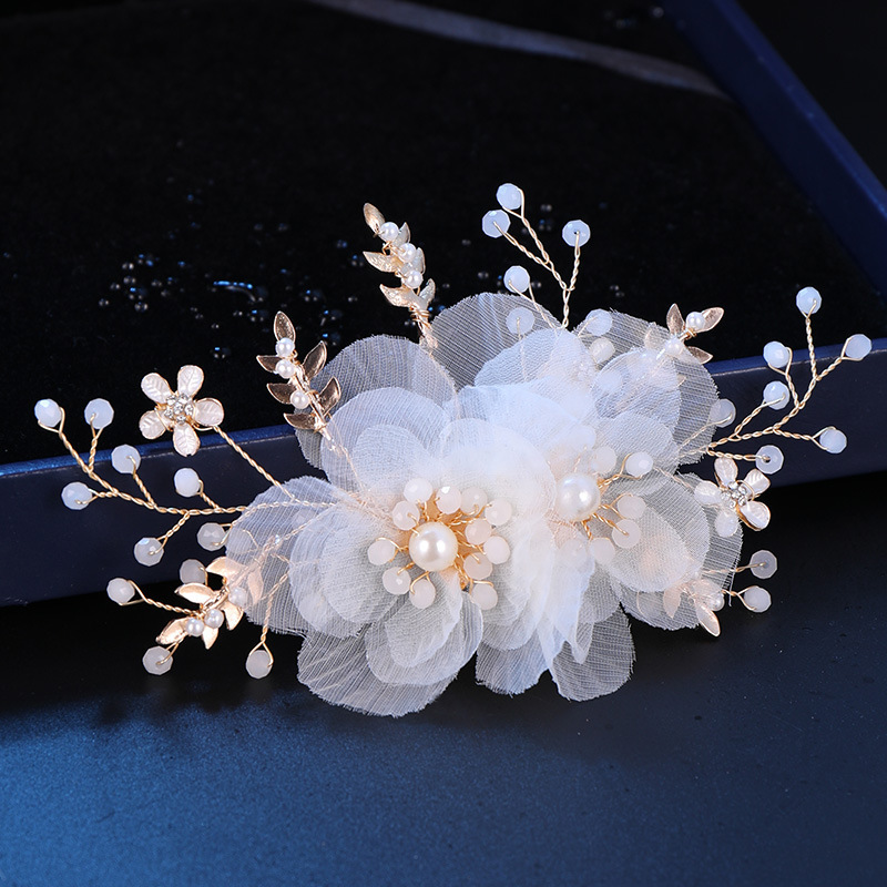 Haarnadeln Mit Schmetterlingsblumen & Perlen – Stylische Haar-Essstäbchen Für Dutt & Hochzeit