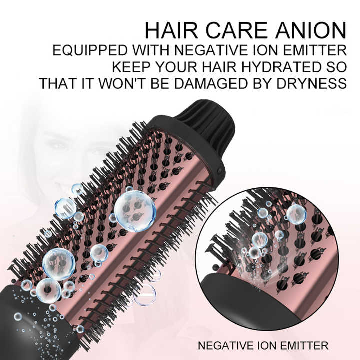 Volumizing Brush Heated Hair Curling Ceramic Tourmaline Ionic Curling