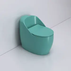 Sanitari moderni a forma di uovo wc wc colorato multiplo armadio per acqua in ceramica wc monoblocco montato a pavimento
