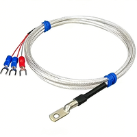 Capteur de température industriel PT100 à puce, résistance thermique en platine de haute qualité, solide, haute résistance aux températures et surface de fixation robuste