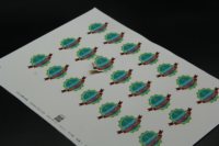 Etiquetas Adhesivas Personalizadas con Emblema de Fresa, Impresas a Color, Resistentes a los Rayos UV, para Cajas de Regalo, Productos de Postres y Snacks