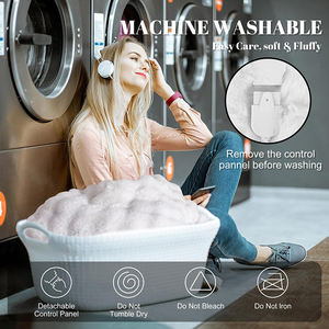 Plaid chauffant lesté pour un confort luxueux, en fausse fourrure de lapin, couvertures chauffantes 1/2/<span class=keywords><strong>4</strong></span>/6/8/10 heures - Product Image 3